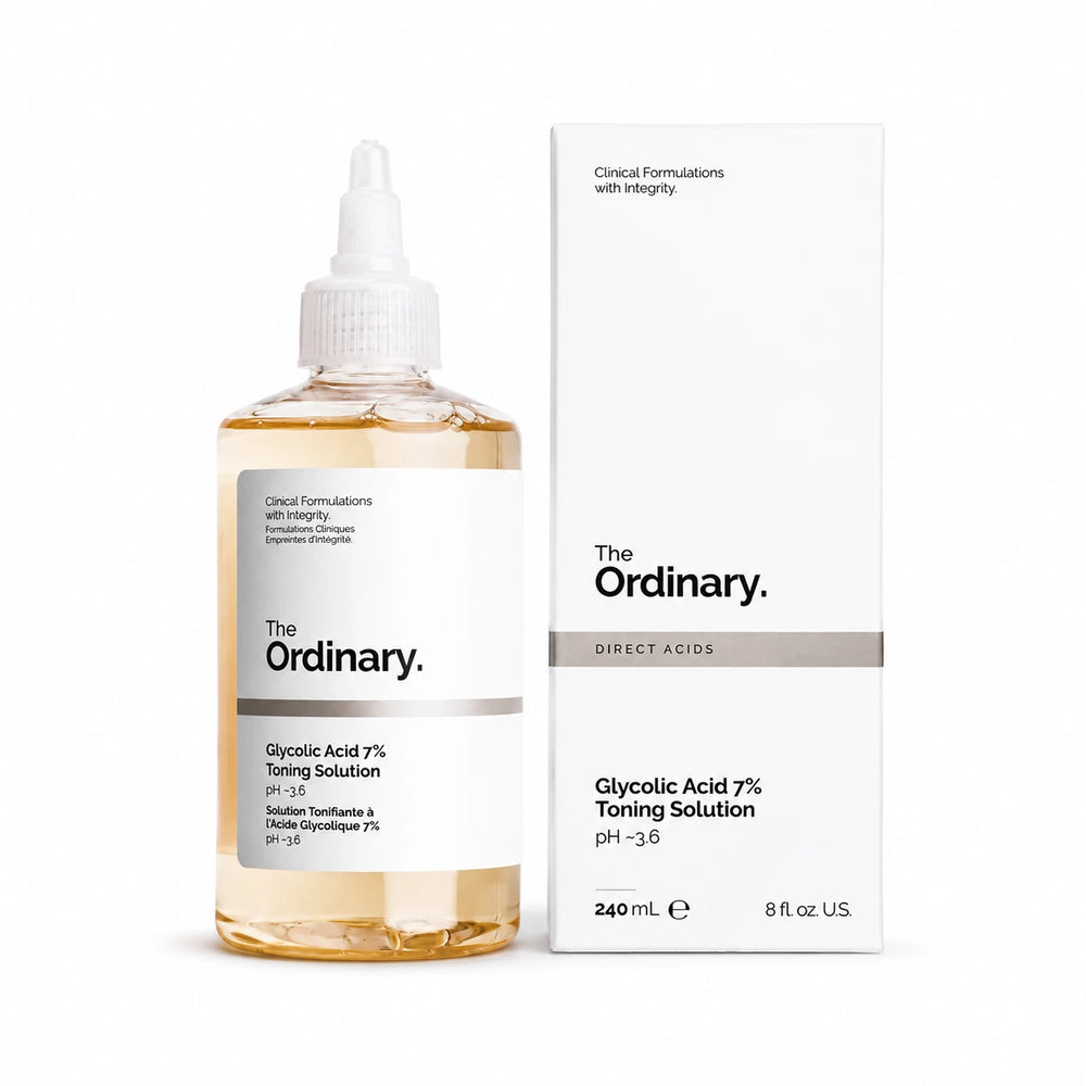 The Ordinary Glycolic Acid 7% Toning Solution 240ml exfoliating facial toner for brighter smoother skin