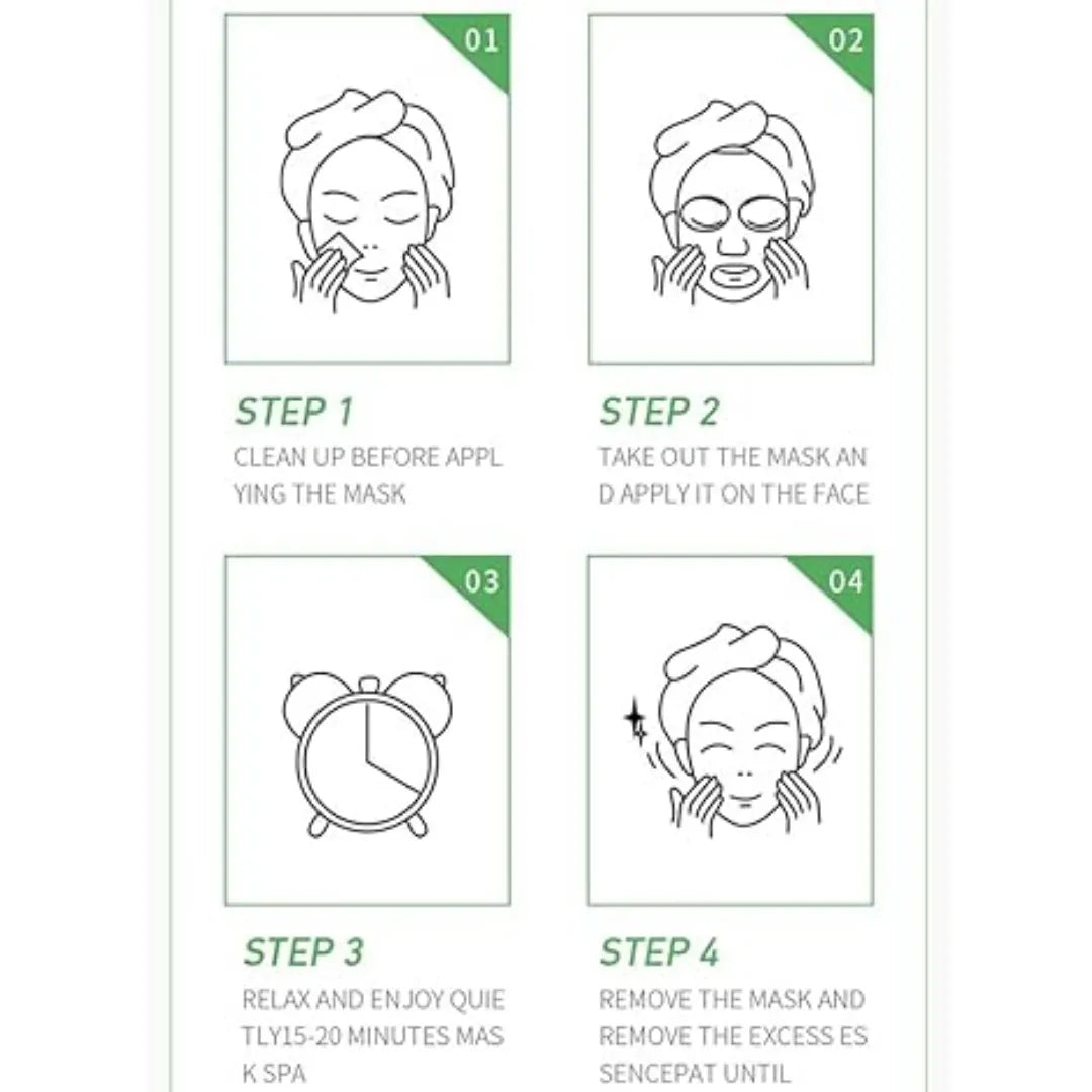 How to use BIOAQUA face sheet mask step by step skincare guide instructions