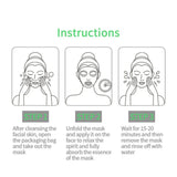 How to use BIOAQUA Kiwi Fruit Brightening Face Sheet Mask skincare instructions