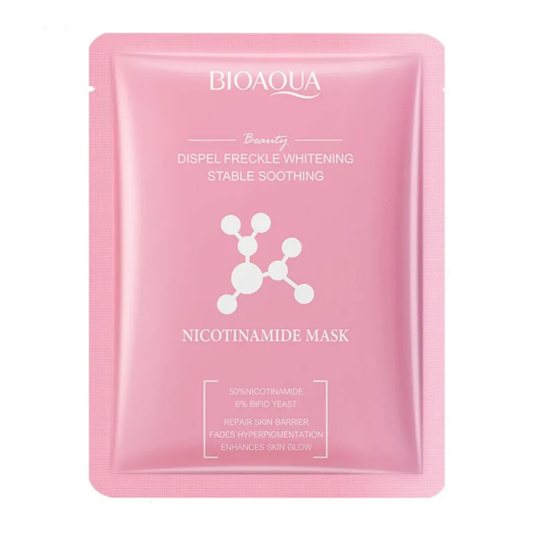 BIOAQUA Nicotinamide Face Mask for skin brightening and hydration