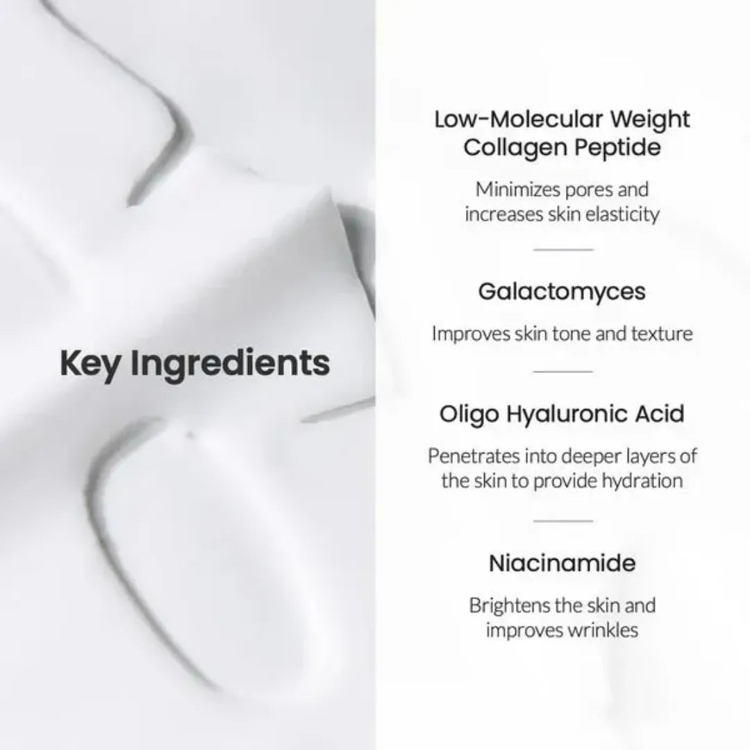 Biodance Bio Collagen Real Deep Mask key ingredients collagen hyaluronic acid niacinamide and galactomyces
