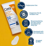 CeraVe Hydrating Mineral Sunscreen SPF 50 Face Cream
