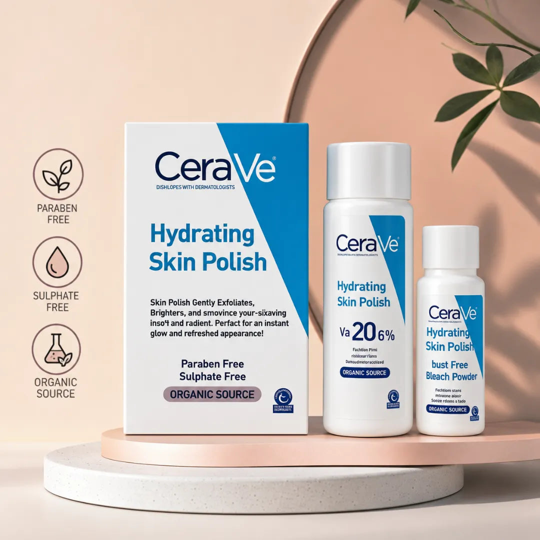 CeraVe Hydrating Skin Polish gentle exfoliating face polish for smooth hydrated glowing skin