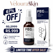 FEG Plus Hair Growth Spray 50ml bottle with retail packaging for hair loss and hair growth care