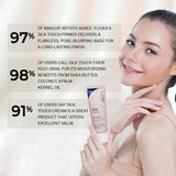 Flicka Silk Touch 3 in 1 Primer Moisturizer Cream for Pore Blurring Smooth Flawless Makeup Base