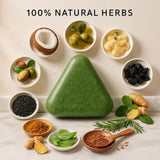 Nature Seven Green Shampoo Bar with natural herbal ingredients for nourishing and refreshing hair care