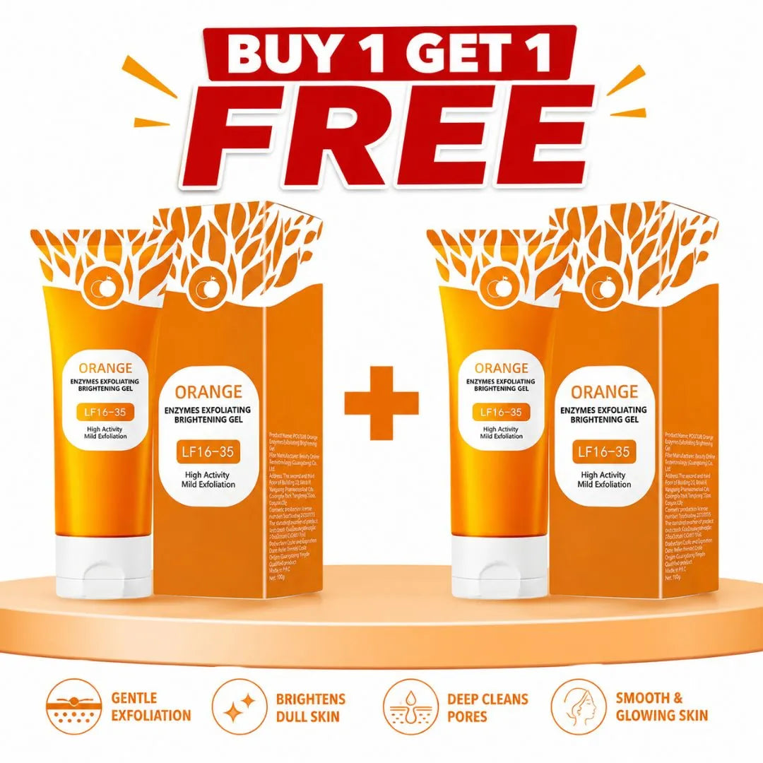 Orange Enzyme Exfoliating Brightening Gel Buy 1 Get 1 Free for Deep Cleansing Bright Glowing Skin