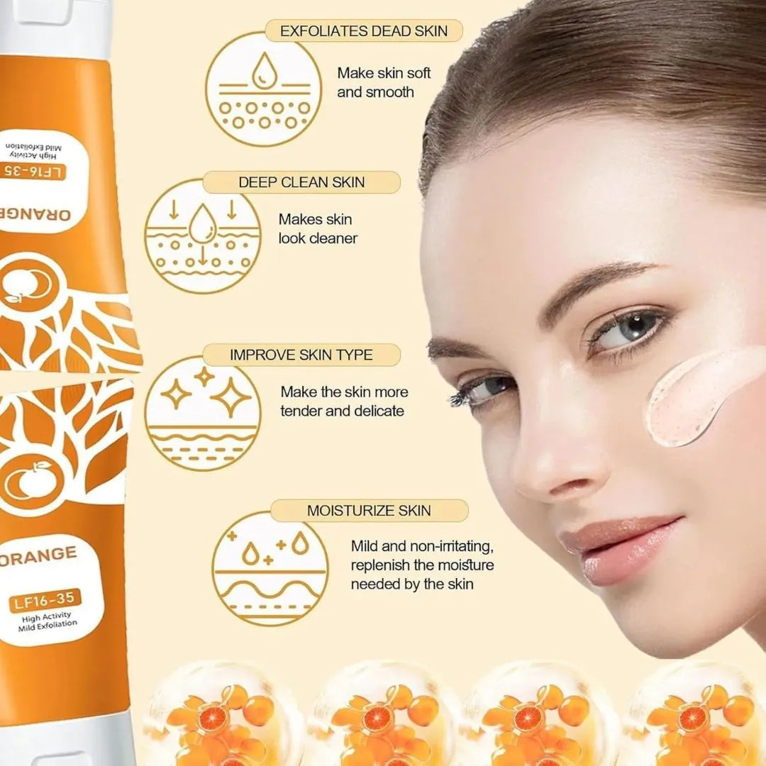 Orange Enzyme Exfoliating Brightening Gel Benefits for Soft Smooth Deep Clean and Moisturized Skin