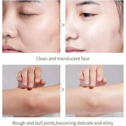 Orange Enzyme Exfoliating Brightening Gel Before and After Results for Smooth Clean and Bright Skin