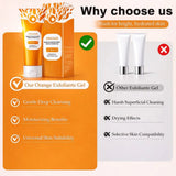 Orange Enzyme Exfoliating Brightening Gel for Gentle Deep Cleansing Moisturizing and Healthy Skin
