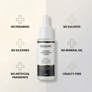 ProSkire Intense Hair Growth Serum clean formula free from parabens, sulfates, silicones, mineral oil and artificial fragrance, cruelty-free hair growth serum for healthier, stronger-looking hair