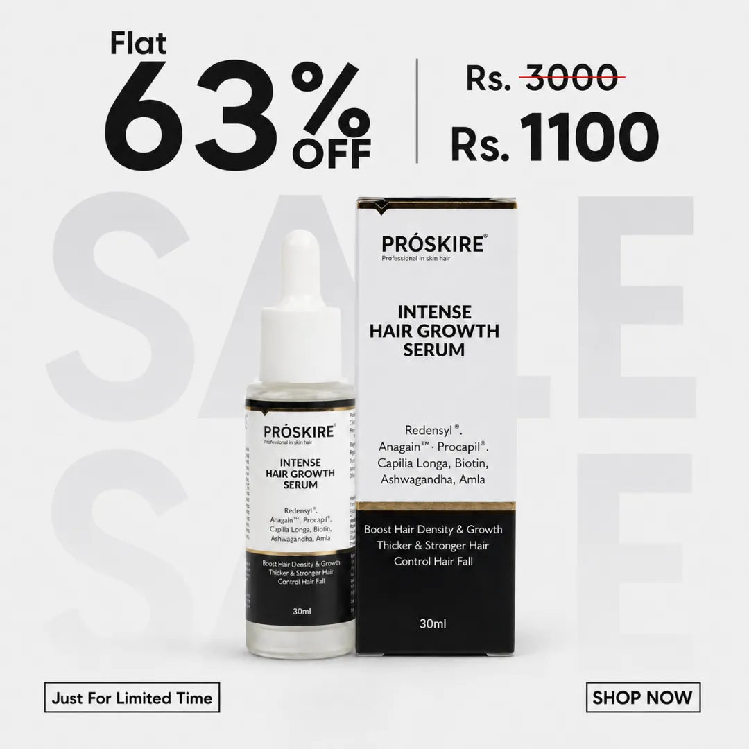 ProSkire Intense Hair Growth Serum 30ml | Anti Hair Fall & Hair Regrowth Serum