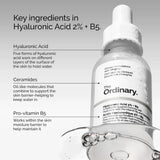 The Ordinary Hyaluronic Acid 2% B5 serum with ceramides and hydration support ingredients
