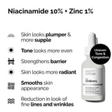 The Ordinary Niacinamide 10% Zinc 1% serum benefits for smoother brighter and healthy looking skin