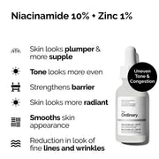 The Ordinary Niacinamide 10% Zinc 1% serum benefits for smoother brighter and healthy looking skin