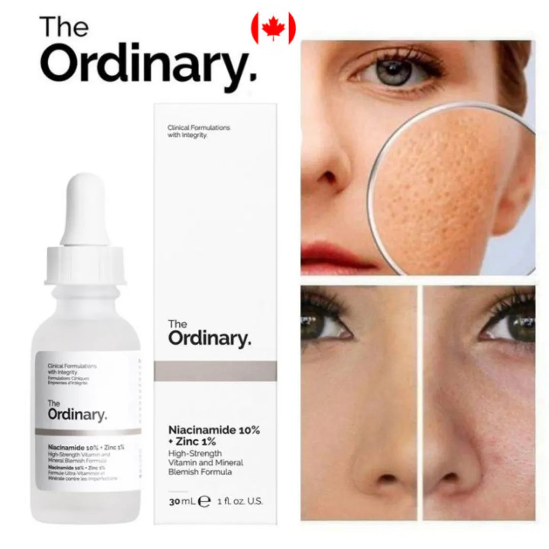 The Ordinary Niacinamide 10% + Zinc 1% serum for pores acne scars and smooth skin