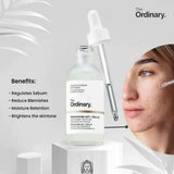The Ordinary Niacinamide 10% + Zinc 1% face serum benefits for acne blemishes and oily skin
