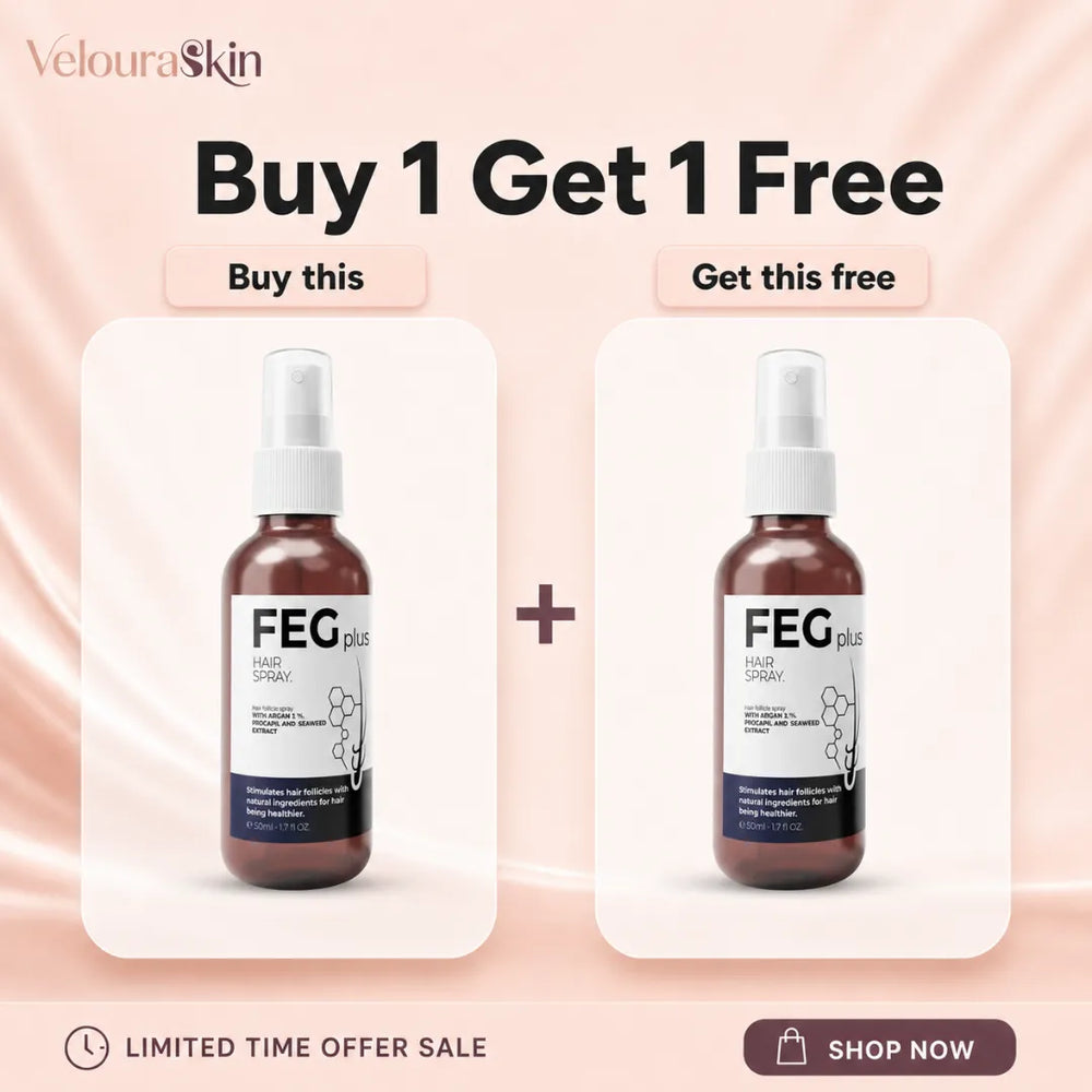 Buy 1 Get 1 Free FEG Plus Hair Spray for healthier and stronger looking hair