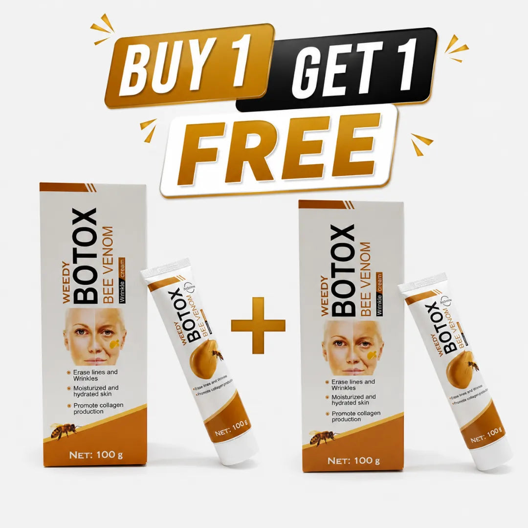 Weedy Botox Bee Venom Wrinkle Cream Buy 1 Get 1 Free anti aging moisturizing skincare cream offer