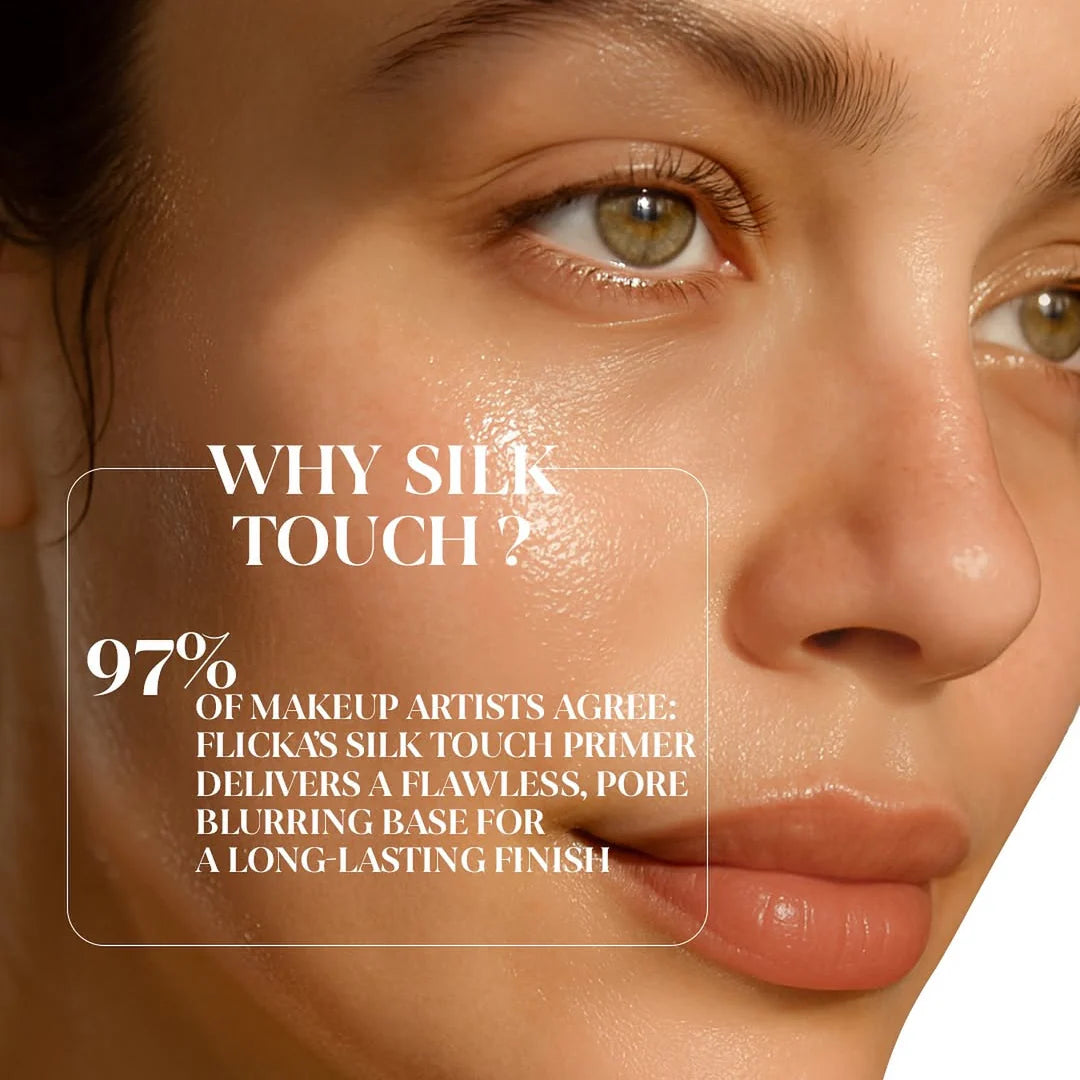 Flicka Silk Touch Primer for Smooth Glowing Skin and Long Lasting Makeup Finish